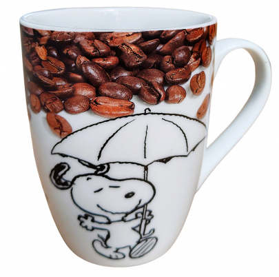 Snoopy hrnček 300 ml Káva je životný štýl