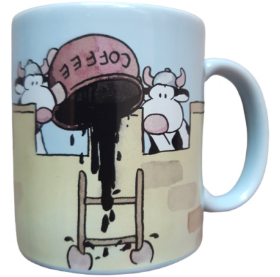 Hrnček 250 ml modrý krava Eddy Káva