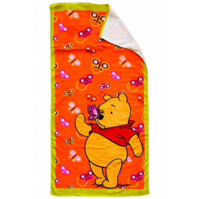 Pooh plážová osuška s vrecom Motýle