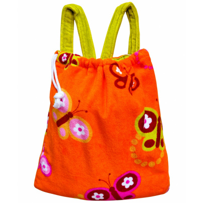 Pooh plážová osuška s vrecom Motýle