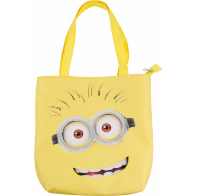 Mimoni detská shopping taška žltá 32x30 cm