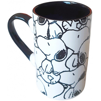 Snoopy hrnčeky 250 ml čierno biele 2 kusy