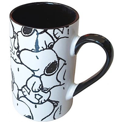 Snoopy hrnčeky 250 ml čierno biele 2 kusy