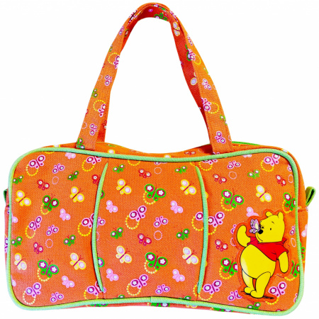 Pooh dievčenská kabelka oranžová Motýle
