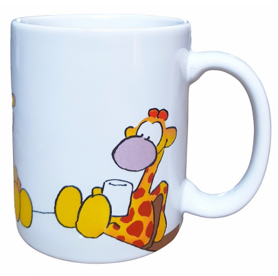 Hrnček 250 ml žirafa Olaf Žijem pre prestávky na kávu