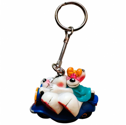 Diddl kľúčenka PVC Na motorke