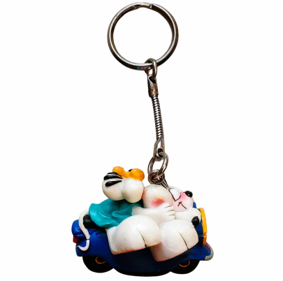 Diddl kľúčenka PVC Na motorke