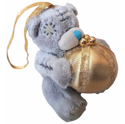 Plyšový medveď 8 cm Vianočná guľa