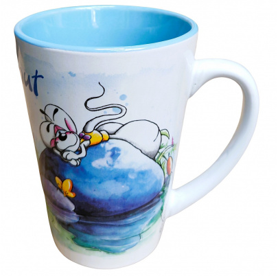 Diddl hrnček 250 ml Modrý bez Teba!