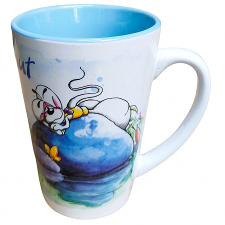 Diddl hrnček 250 ml Modrý bez Teba!