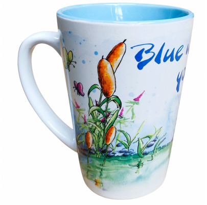 Diddl hrnček 250 ml Modrý bez Teba!