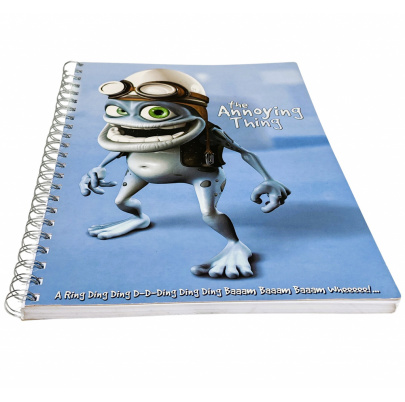 Crazy frog zápisník A4 krúžkový