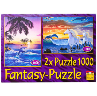 2x1000 ks puzzle Fantasy Delfíny, Kone