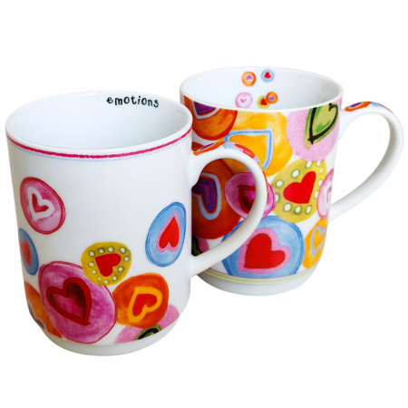 Hrnčeky 300 ml Emotions 2 kusy