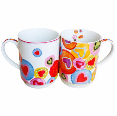 Hrnčeky 300 ml Emotions 2 kusy
