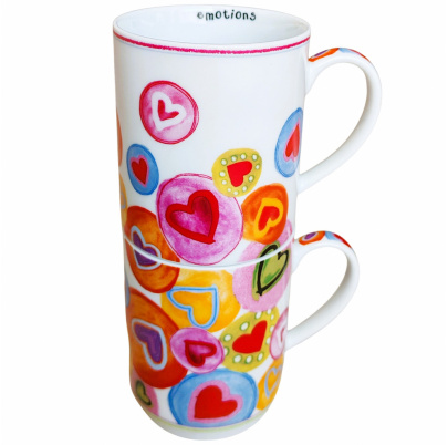 Hrnčeky 300 ml Emotions 2 kusy