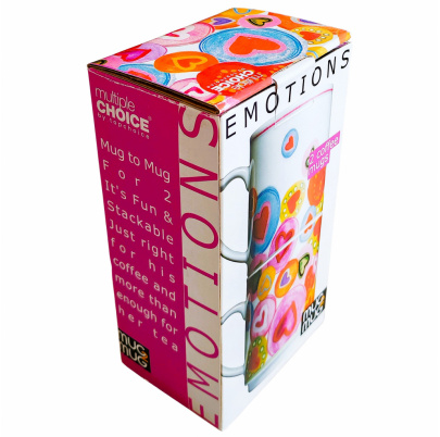 Hrnčeky 300 ml Emotions 2 kusy