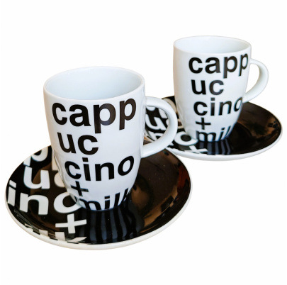 Cappuccino set 4 kusy cappuccino+milk