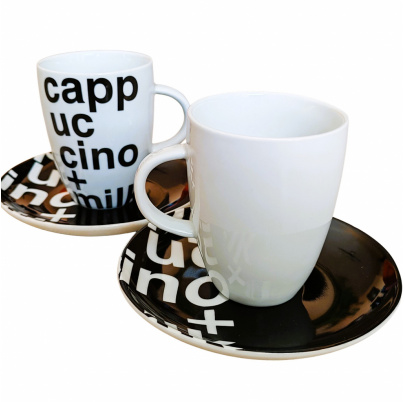 Cappuccino set 4 kusy cappuccino+milk