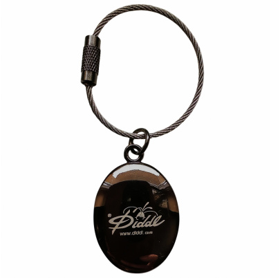 Diddl kľúčenka kovová oválna Diddl a srdiečka