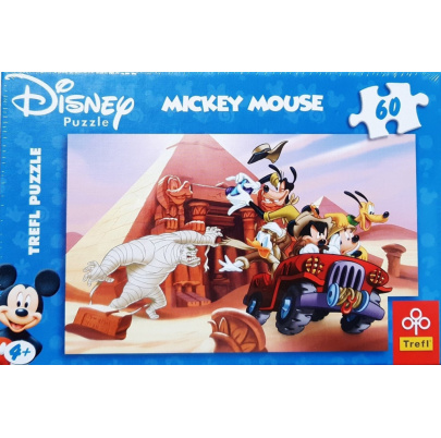 60 ks puzzle Mickey a kamaráti Pri pyramíde