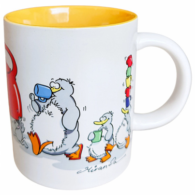 Miranda hrnček 300 ml Červená kanvica