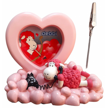 Fotorámik srdce s klipom ovca Mona