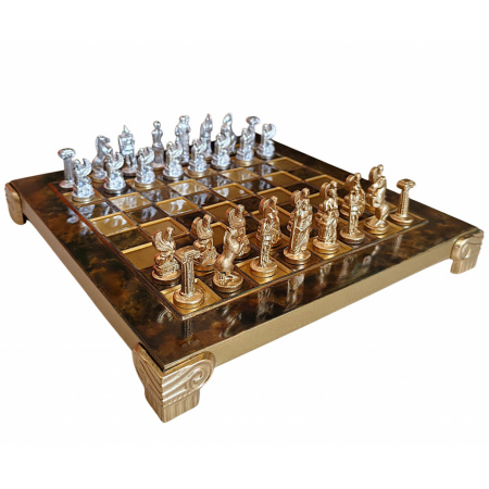 Šachy kovové Malá sfinga - hnedá