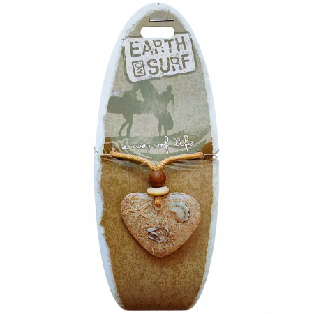 Prívesok Srdce s mušľami so šnúrkou na krk