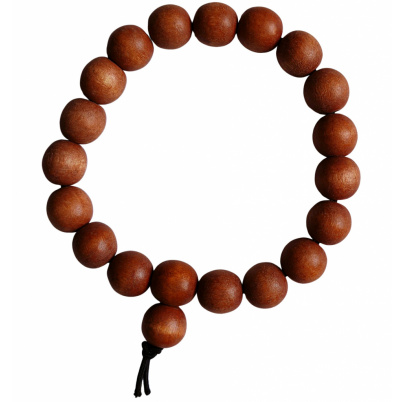 Náramok drevené guľôčky hnedé