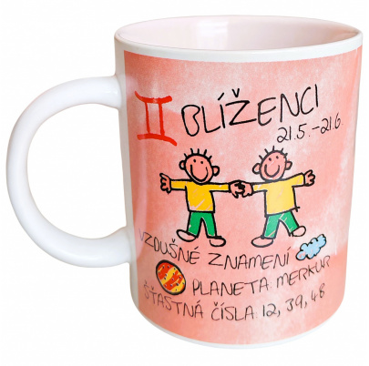 Mr. Bean hrnček 300 ml Znamenie Blíženci