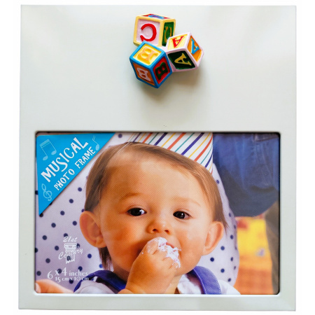 Fotorámik hudobný 15x10 cm s figúrkou Kocky