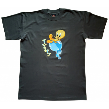Tweety detské tričko 170/176 tmavozelené