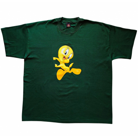Tweety tričko XXL tmavozelené