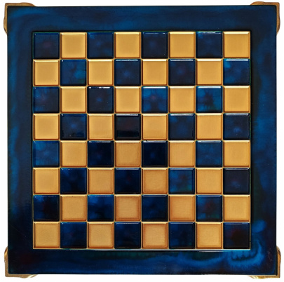 Šachy kovové 20x20 cm Renesančné - modrá