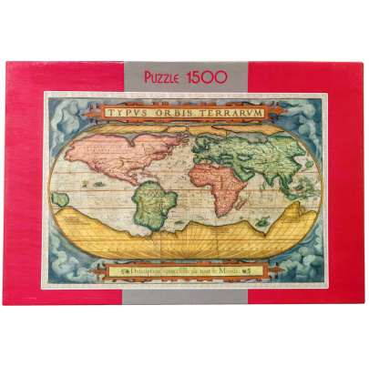 1500 ks puzzle Mapa sveta