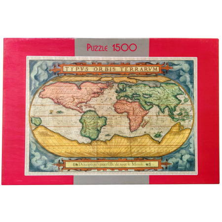 1500 ks puzzle Mapa sveta