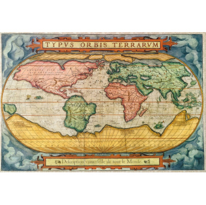 1500 ks puzzle Mapa sveta