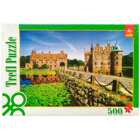 500 ks puzzle Hrad Egeskov, Dánsko