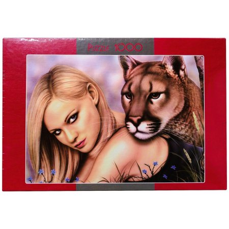 1000 ks puzzle Kráska a puma