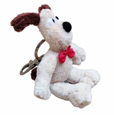 Wallace&Gromit Plyšová kľúčenka 12 cm pes Gromit s červeným motýlikom