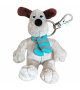 Wallace&Gromit Plyšová kľúčenka 12 cm pes Gromit s pruhovaným šálom