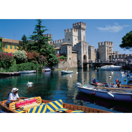 2000 ks puzzle Hrad Scaligero, Sirmione Taliansko