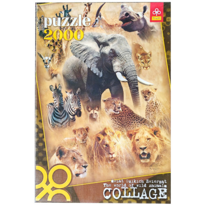 2000 ks puzzle Svet divých zvierat