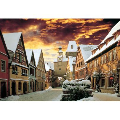 2000 ks puzzle Rothenburg, Nemecko