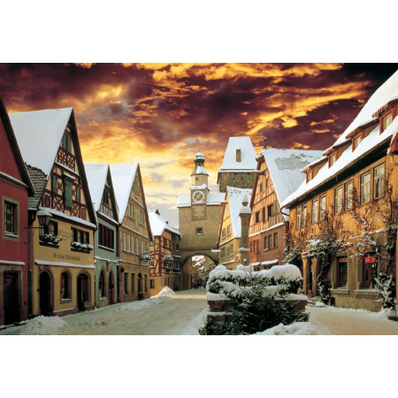 2000 ks puzzle Rothenburg, Nemecko