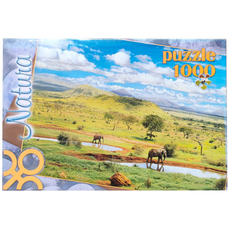 1000 ks puzzle Národný park v Keni