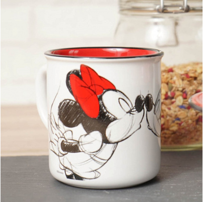 Mickey hrnček 400 ml Bozk skica smaltovaný vzhľad