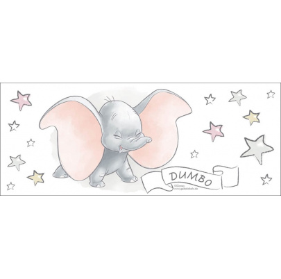 Dumbo fľaša so slamkou 350 ml hviezdy