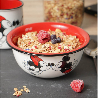 Mickey miska 600 ml Bozk skica smaltovaný vzhľad